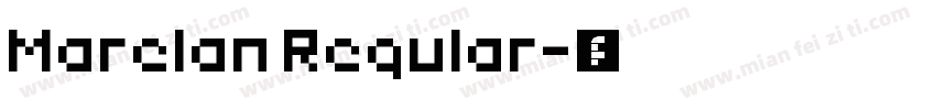 Marelan Regular字体转换
